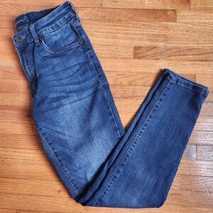 Aeropostale High Rise Jeggings Size 6 Reg Dark Wash Skinny Jeans Repreve Stretch